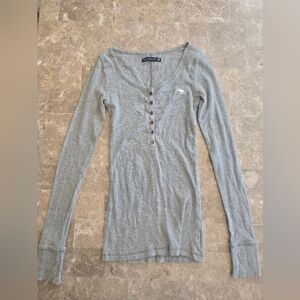 Vintage Y2k Abercrombie Henley Babydoll Sz Xs